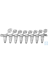 Bild von PCR-Streifen 8 x 0,1 mL, mit Kappe, klar, Beutel, 8x120